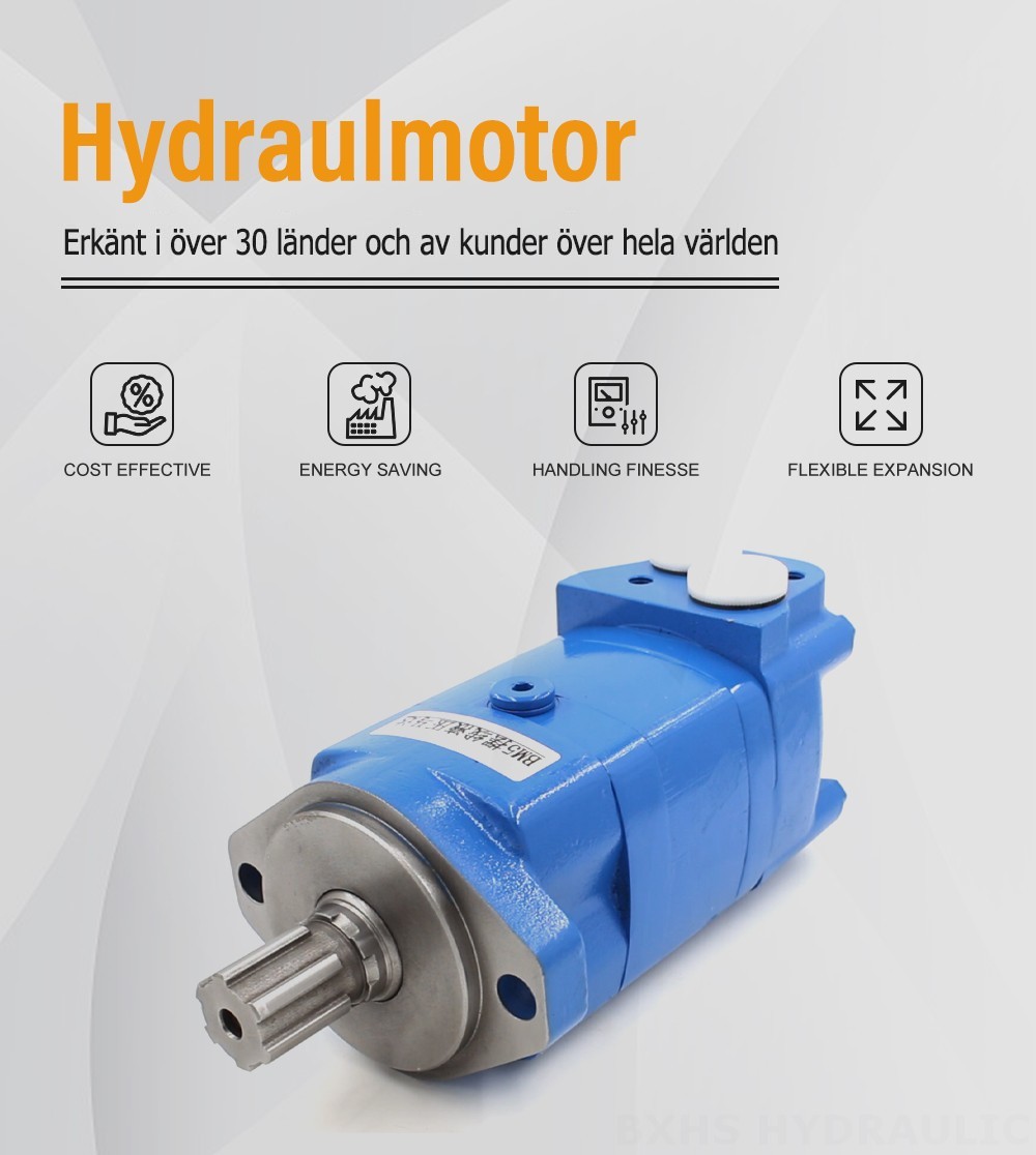 BM5_Cycloidhydraulmotor-3 125 cc/varv 75 L/min hydraulmotor